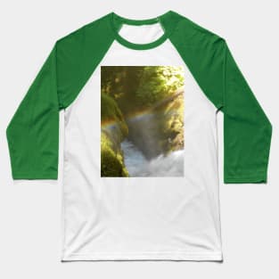 Rainbow Sol Duc Falls Nature Photography Pacific Northwest Baseball T-Shirt